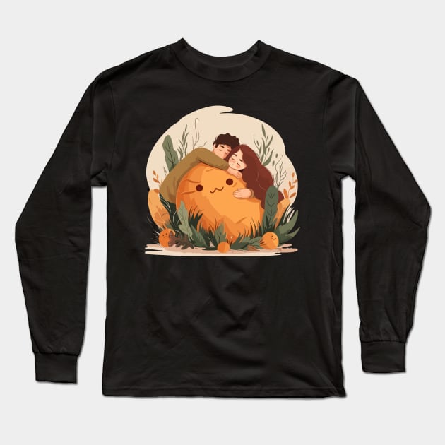 Sweet Potato Lovers - Love Valentine's Day Lover Couple Cute Funny Long Sleeve T-Shirt by The Realm Within